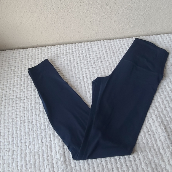 Lululemon Athletica Navy Blue Leggings Women's Size 4 - Picture 1 of 8
